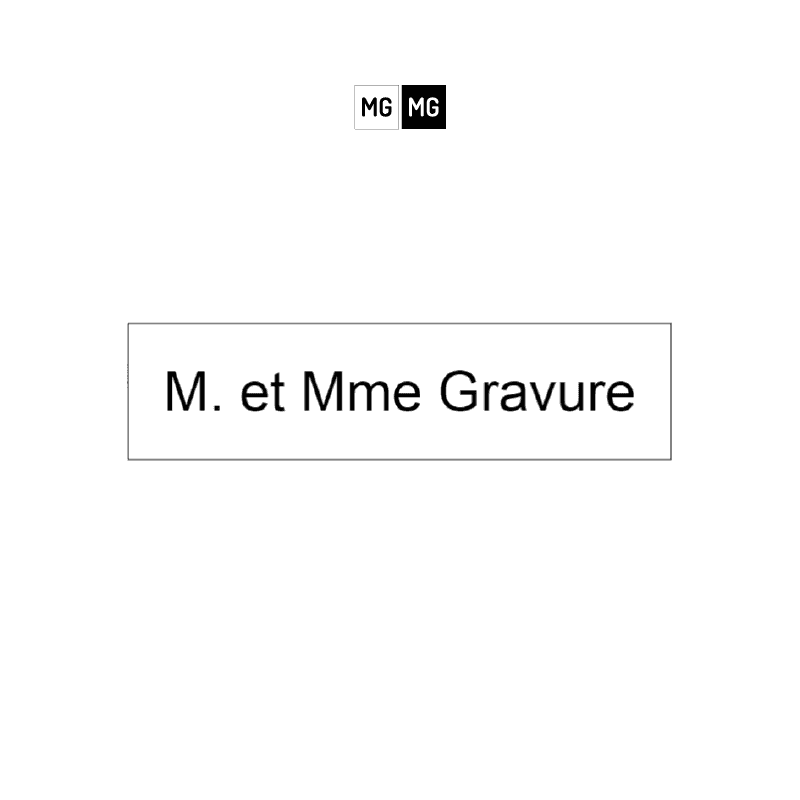 Plaque boîte aux lettres sur mesure