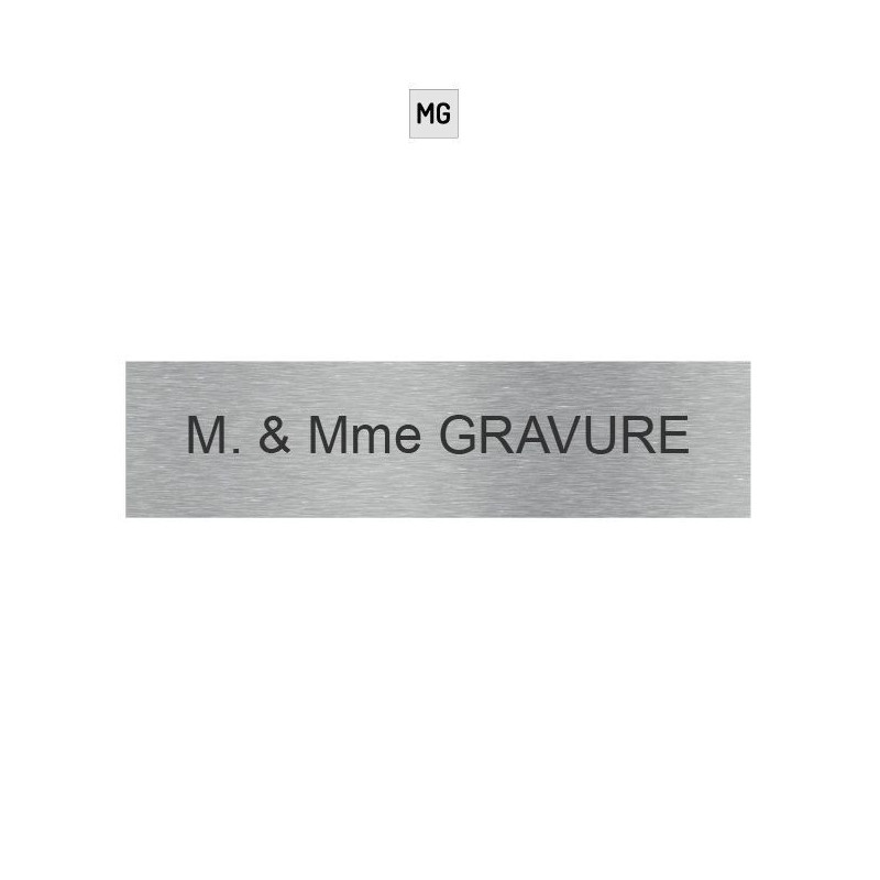 Plaque boite aux lettres aluminium sur mesure