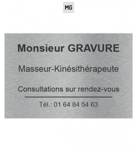 plaque professionnelle pas cher 20x10cm