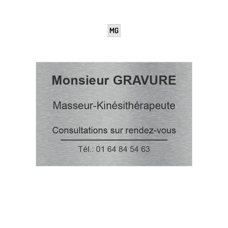Plaque plexiglas gravée 30x20cm