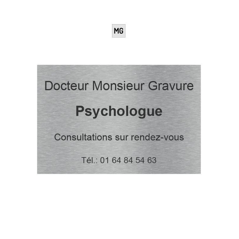 Plaque plexiglas gravée 30x20cm