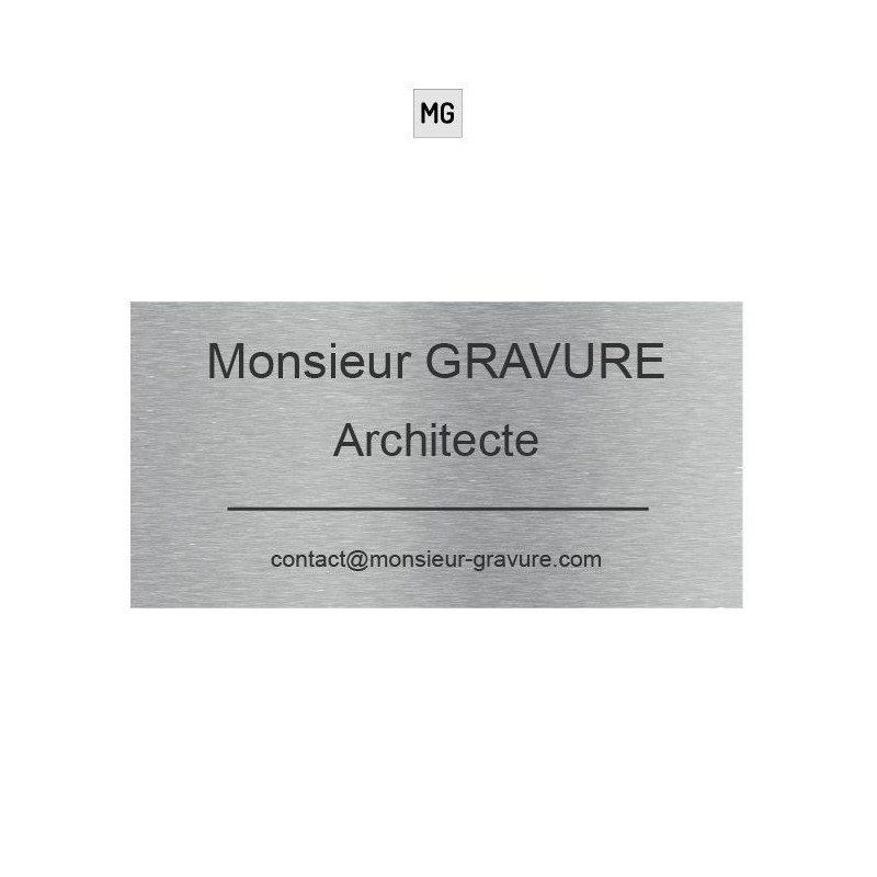 Plaque plexiglas gravée 30x20cm