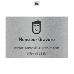 Plaque professionnelle plexiglas avec logo personnalisé
