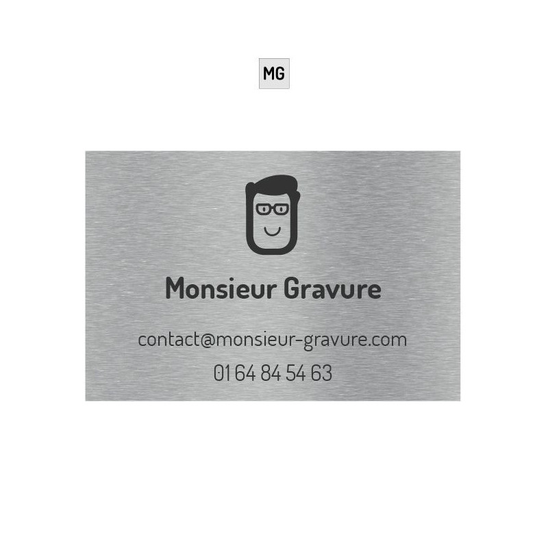 Plaque professionnelle plexiglas avec logo personnalisé