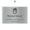 Plaque professionnelle plexiglas avec logo personnalisé