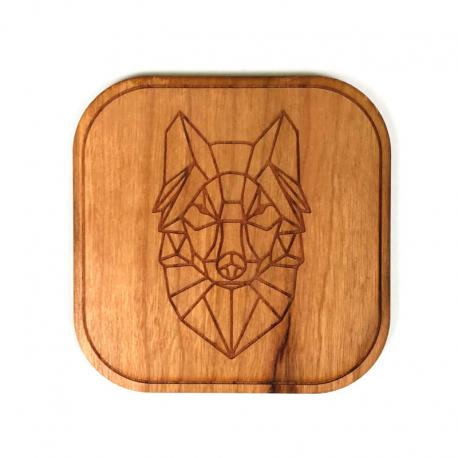 Dessous de verre bois Loup