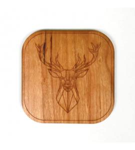 Dessous de verre bois Cerf