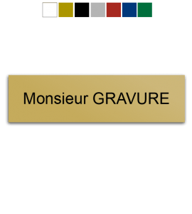 Plaque plexiglas gravée 15x4cm