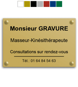 Impression plaque professionnelle - Plaque pro personnalisable