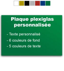 Plaque plexiglas personnalisée 30x20cm