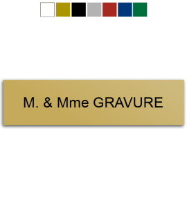 Votre plaque de boîte aux lettres gravées personnalisées