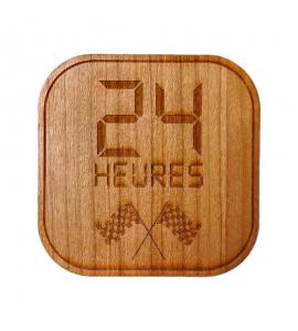 Dessous de verre bois course 24 heures