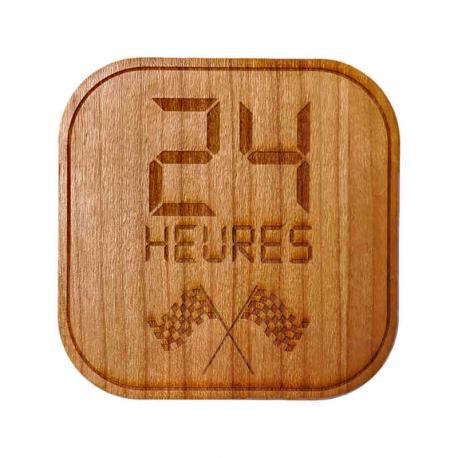 Dessous de verre bois course 24 heures