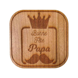 Dessous de verre bois Loup