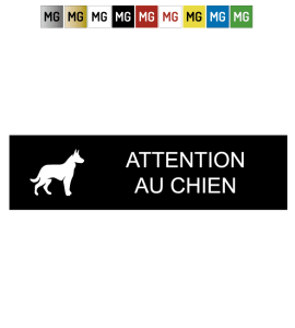 Plaque "ATTENTION AU CHIEN"