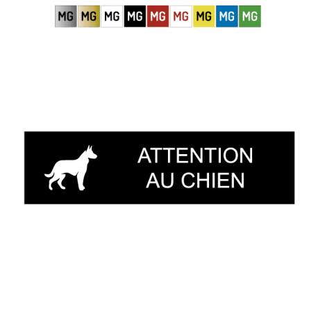 Plaque "ATTENTION AU CHIEN"