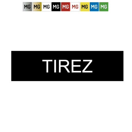 Plaque plastique "TIREZ"