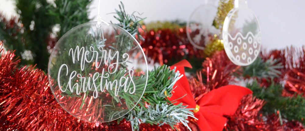 Boule de noël Décoration originale en forme de sapin